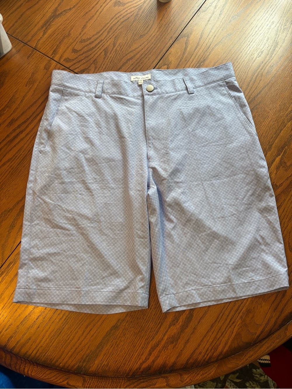 Peter Millar mens 34 athletic golf shorts blue 10"